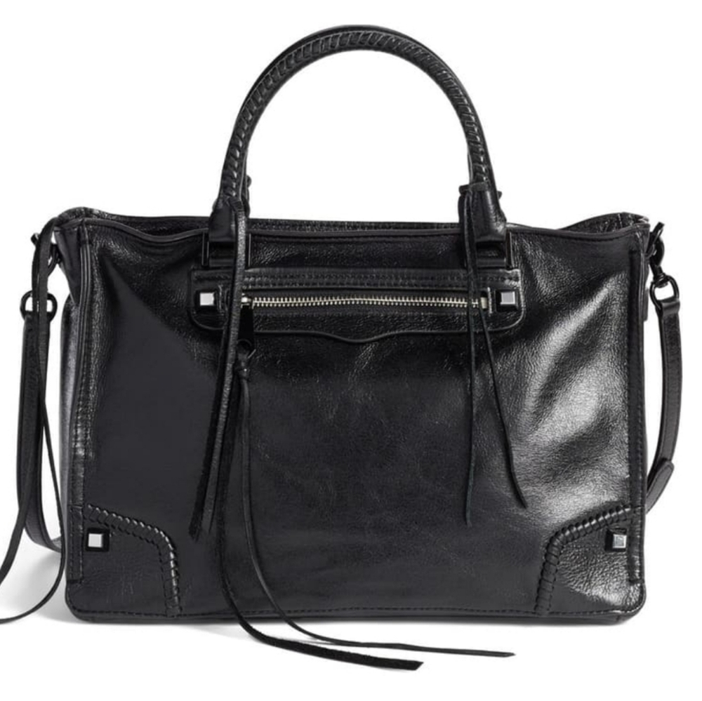 Rebecca Minkoff Regan Satchel Distressed Leather